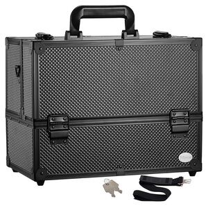 Joligrace Makeup Train Case Professional Adjustable - 6 Trays Cosmetic